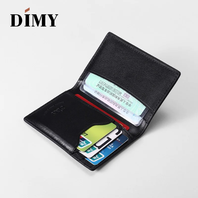 DIMY ручной работы итальянские натуральные кожаные мужские кредитные карты модные