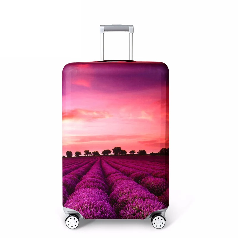 Suitcase Case X Путешествие вокруг слова багаж защитные чехлы протектор Толстый эластичный костюм чехол для 1"-32" багаж дорожная сумка чехол 262 - Цвет: Suitcase Case X