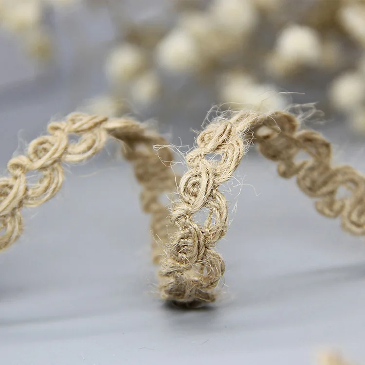 5 м 10 мм лента из конопляной веревки джутовая тесьма для рукоделия упаковка