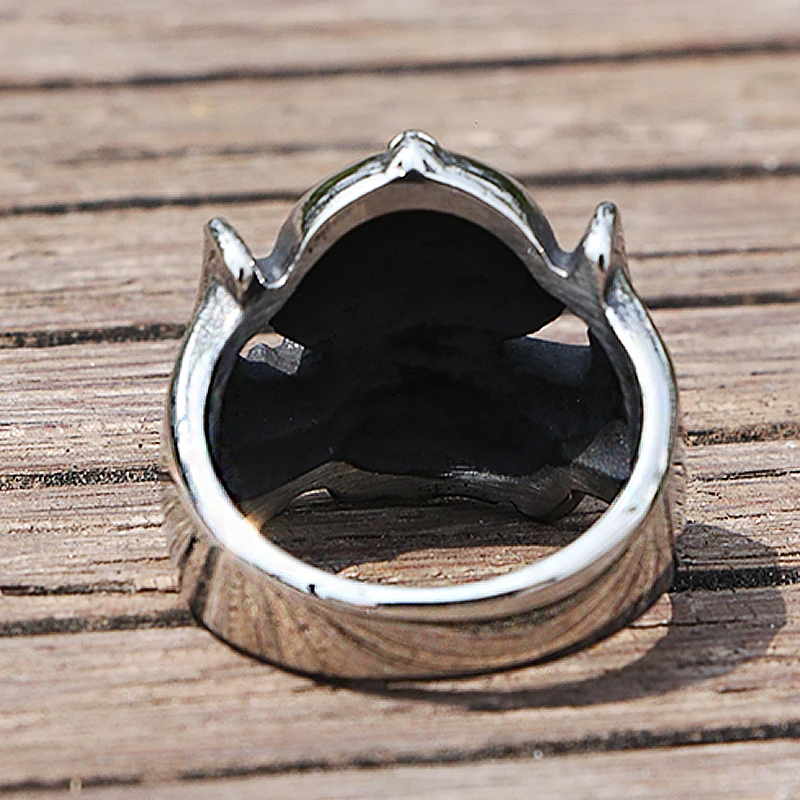 Готическое мужское кольцо из нержавеющей стали этническое Ретро стиль череп