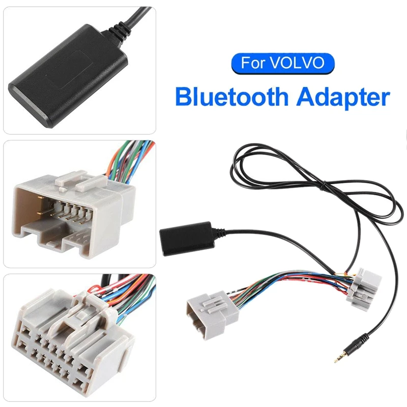 Автомобильный музыкальный адаптер 14pin Bluetooth модуль Aux аудио кабель для Volvo C30 C70 S40