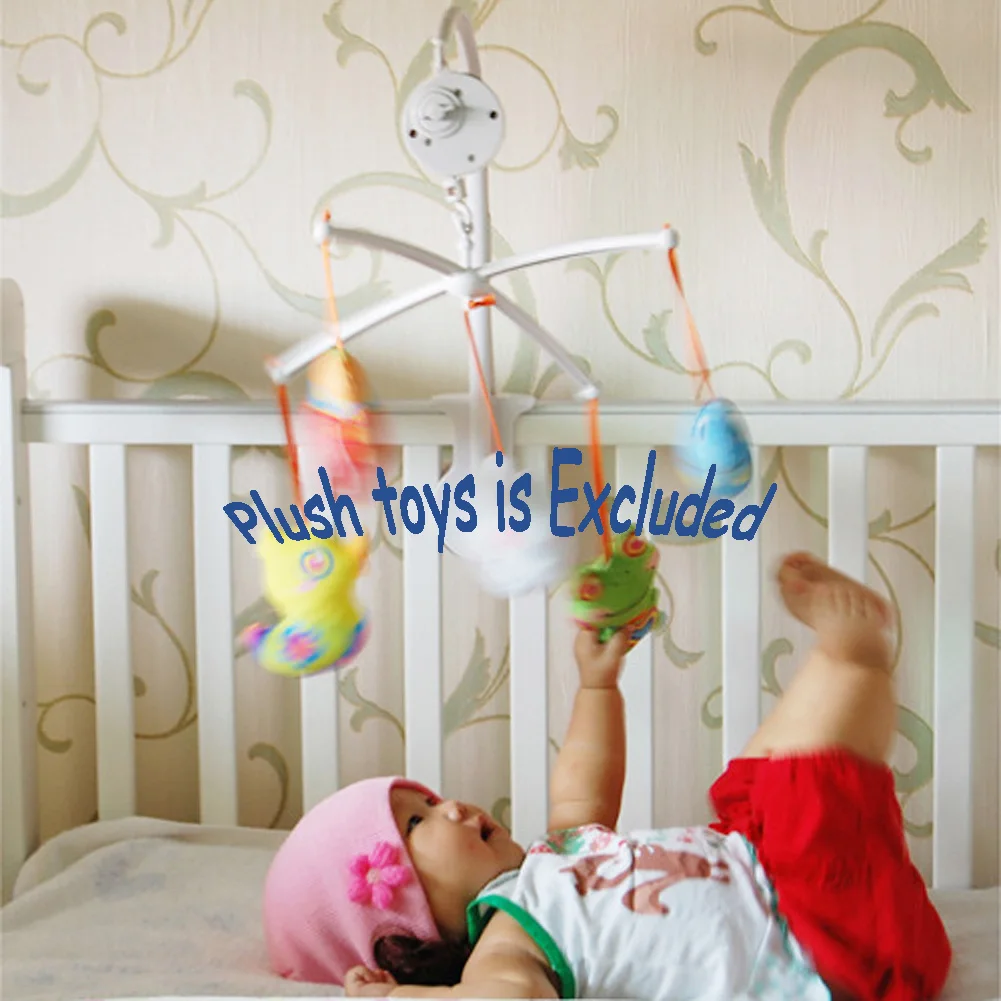 

Детская музыкальная шкатулка, вращающаяся Мобильная кроватка, мобильный музыкальный звонок для новорожденных, подставка под руку, заводны...