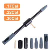 tactical universal bore guide gun clean brush with 3 guides hunting gun cleaning kit tool for 17cal 22cal 30cal