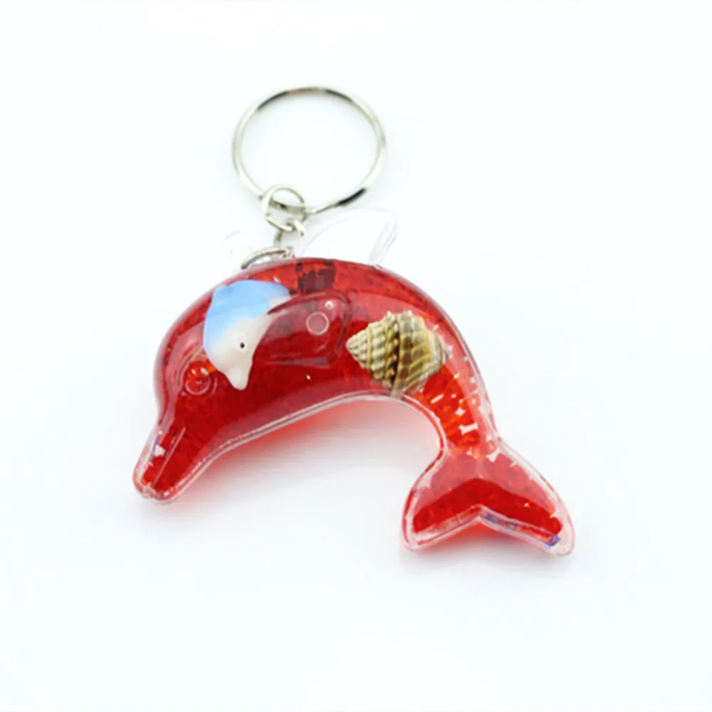 Креативный пластиковый Дельфин kechain дешевый плавающий брелок с морским животным