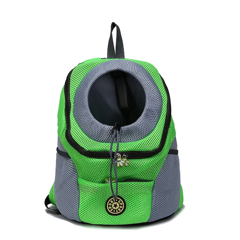 

Pet backpack dog portable travel breathable dog carrier backpack double shoulder bag pet for small and medium or large dogs