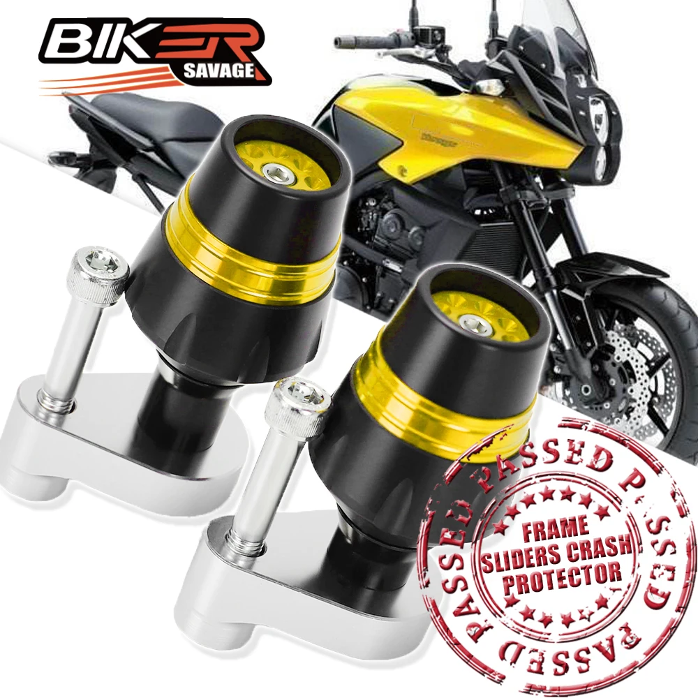 

Moto Frame Sliders Crash Protector Motorcycles Modified Parts Falling Protection Accessories For KAWASAKI KLE 650 VERSYS 07-14