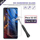 Защитное стекло для xiaomi poco x3 f3 gt, 2 шт., Защитное стекло для экрана xioami poco m3 x3 pro nfc, пленка ksiomi xiamoi pocox3 gt