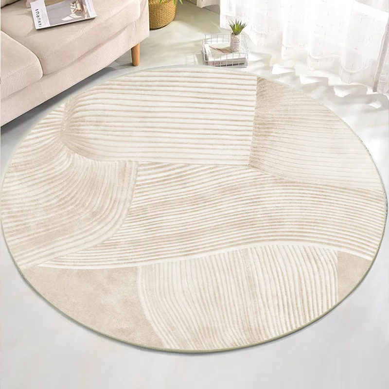 

Minimalist Design Round Carpet Livingroom Home Soft Rugs For Bedroom Computer Chair Floor Mat Kids Room Play Tent Area Rug