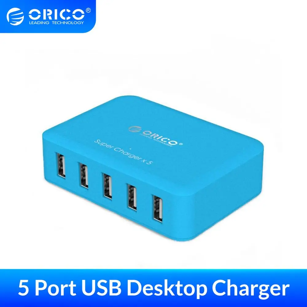 ORICO 5 Порты и разъёмы 40 Вт 5V2.4*5 Micro USB Зарядное устройство с EU/US/UK/AU Мощность адаптер