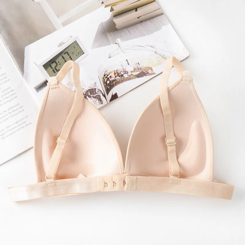 

Women Bras Sexy Ice Silk Bralette Wireless Bra Female Underwear Sexy Lingerie Adjustable Soft Solid Color Bras Brassiere,