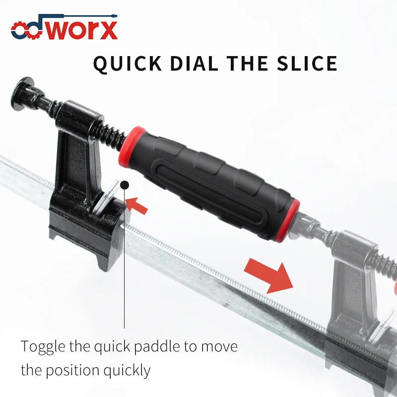 

ODWORX 65CM Woodworking Work Bar F Clamp Clip Set Hard Quick Ratchet Release DIY Carpentry Hand Tool Gadget
