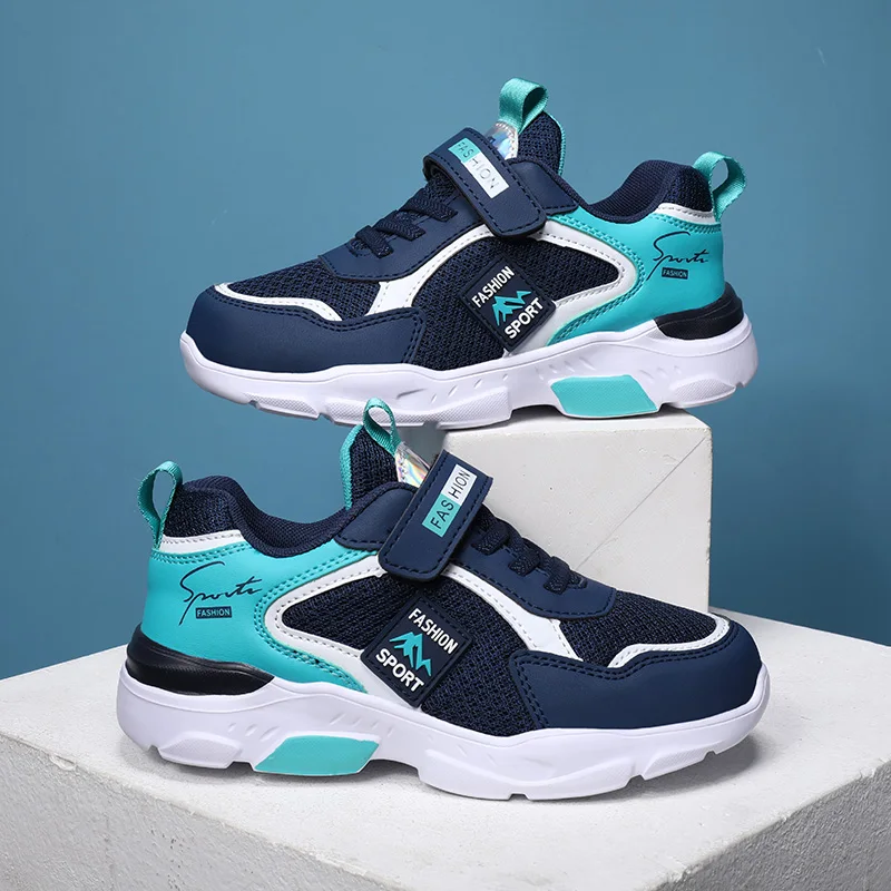 Кроссовки для мальчиков дышащая сетчатая обувь тенниса детская повседневная