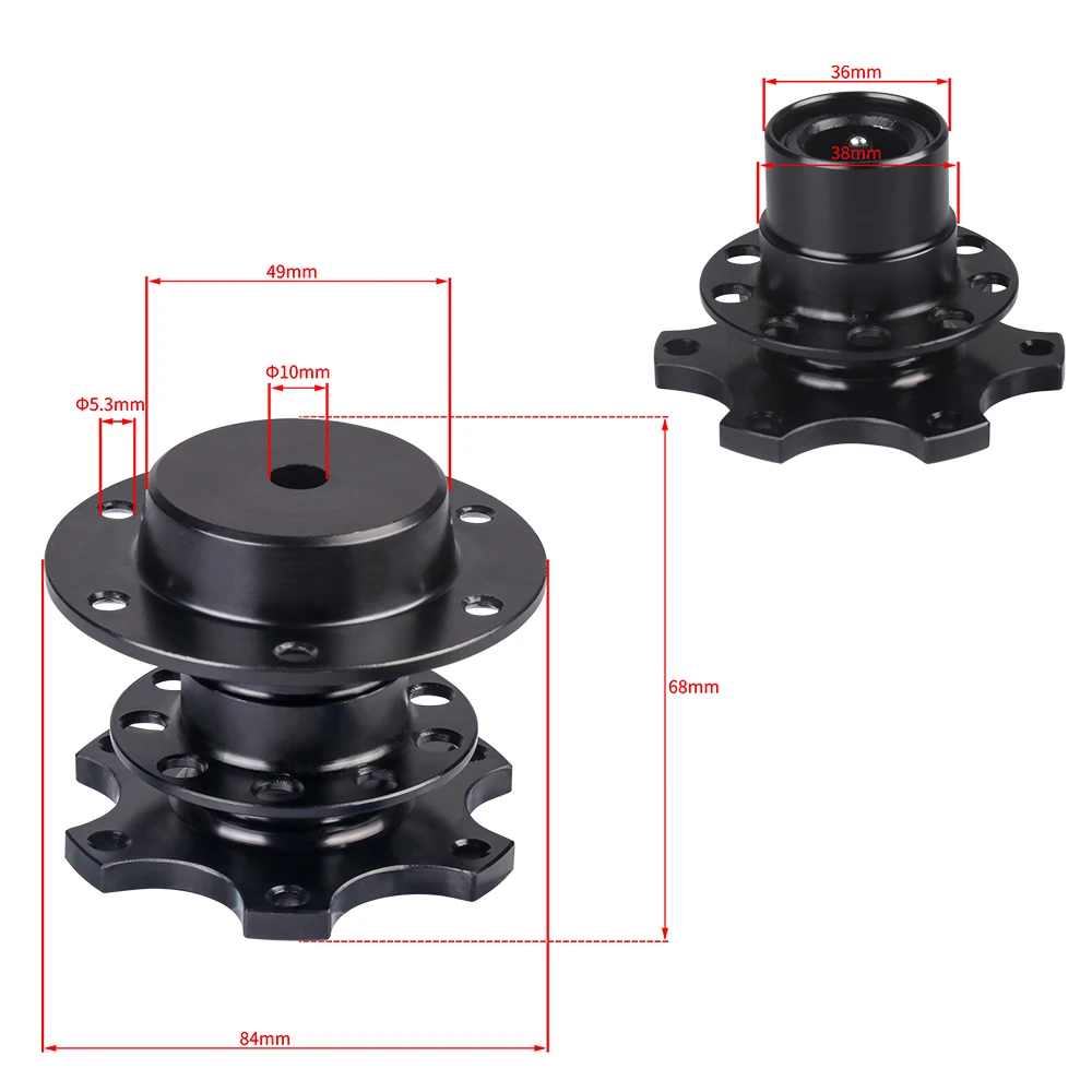 Алюминиевый автомобильный тюнинг рулевого колеса быстросъемная Блокировка
