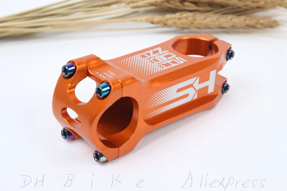 Высокое качество PROHONSUN алюминиевый сплав 6061 T6 CNC PVD MTB велосипедный стержень 0 градусов 80 мм Красочные DIY дорожный вынос руля для горного велосипеда - Цвет: Цвет: желтый