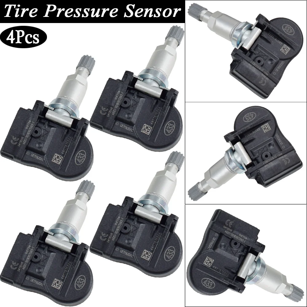 

4Pcs TPMS 68078768AA 56053031AA/AB Tire Pressure Sensor For Dodge Journey Avenger Caliber Grand Caravan Charger Magnum Minivan