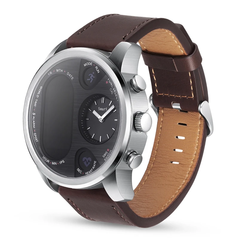 

T3 PRO Smart Watch Dual Time Waterproof IP67 Heart Rate Monitor Bluetooth Activity Tracker Smartwatch Sports For IOS Android