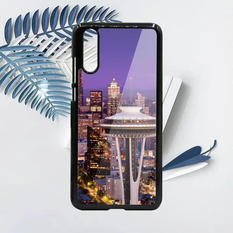 

Seattle landscape Phone Case PC For Samsung galaxy S note 8 9 20 10 e lite2019 plus pro ultra