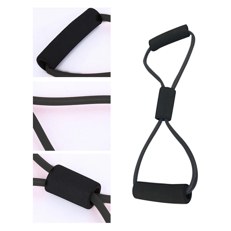 5pcs/set Indoor Yoga Leg Slimming Resistance Band Fitness Equipment Pilates Stretch Rope with Ring and Foot Cover Exercise | Спорт и