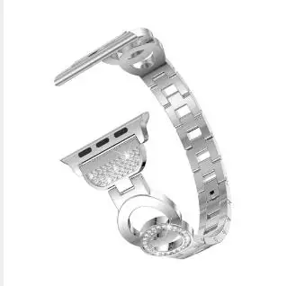 Silver Браслет pulseira из нержавеющей стали для Apple watch 38, 40, 44, 42 мм для iWatch, браслет, ремешок для часов cinturino для Apple watch 5, 4, 3, 2 - Цвет ремешка: Silver