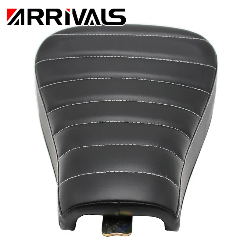 Black Motorcycle Front Driver PU Leather Seat For Harley Sportster Forty Eight XL 883 1200 72 48 Pillow Solo Cushion |