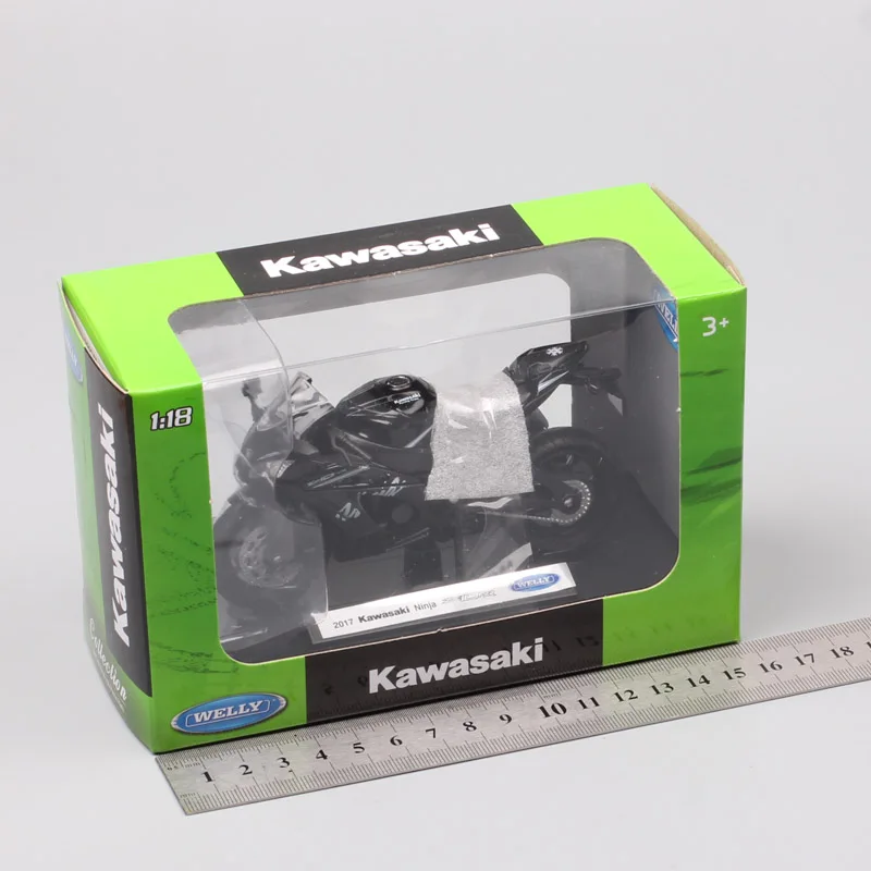 1:18 Масштаб Welly мини Kawasaki 2017 ниндзя ZX10-RR для мотокросса езды на мотоцикле