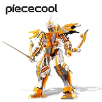 piececool 3d metal puzzle crescent blade armor model building kits diy jigsaw toy for adults children