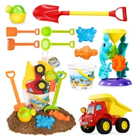 baby beach toys sand play shovel net bag beach bucket set water play bath toys games outdoor toys for children boys girls