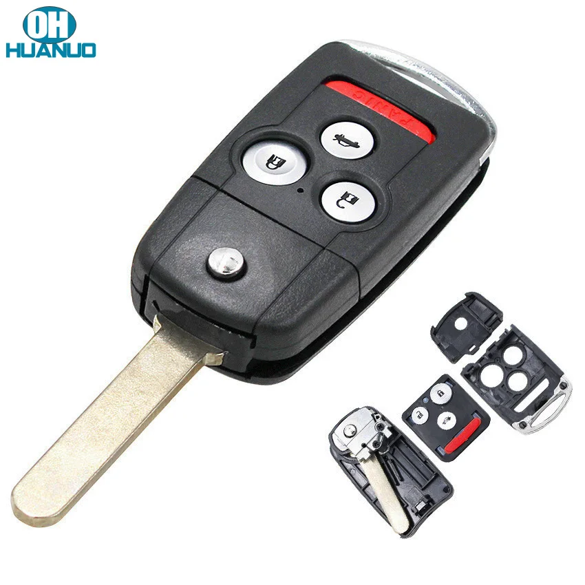 3 + 1/4 кнопки дистанционного ключа чехол брелок для Acura TL TSX MDX RDX ZDX Honda Accord|Ключ от
