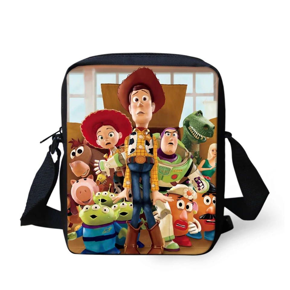ELVISWORDS женские сумки-мессенджеры Toy Story 4 узор сумки на плечо мультяшный дизайн