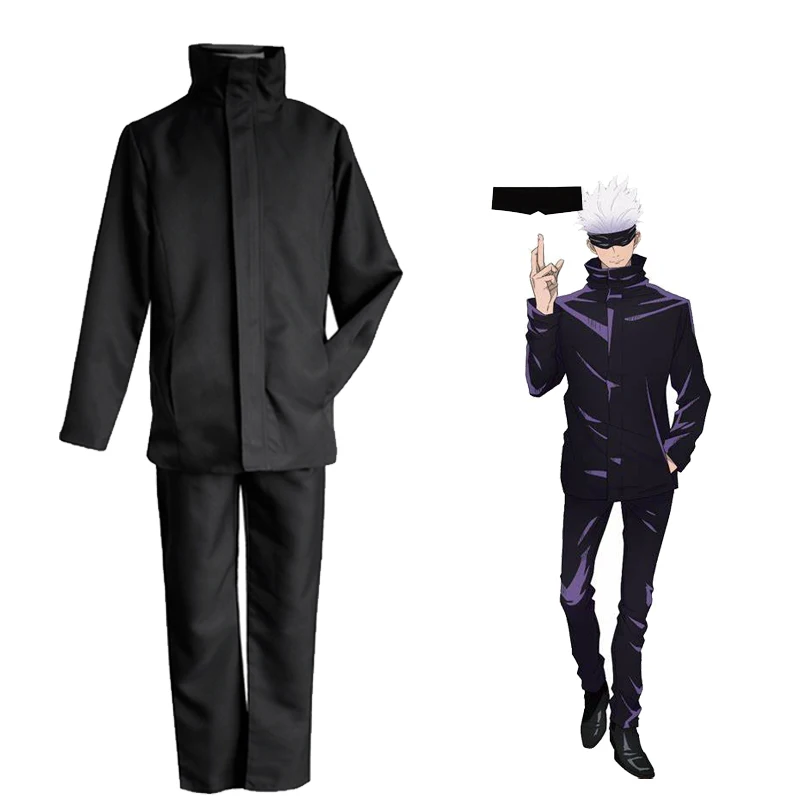 Костюм для косплея джутсу касин годжо Сатору мужская школьная форма с нашивками