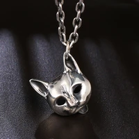 fashion civet cat pendant necklace and back personality skull pattern pendant for mens womens chain necklace hip hop jewelry