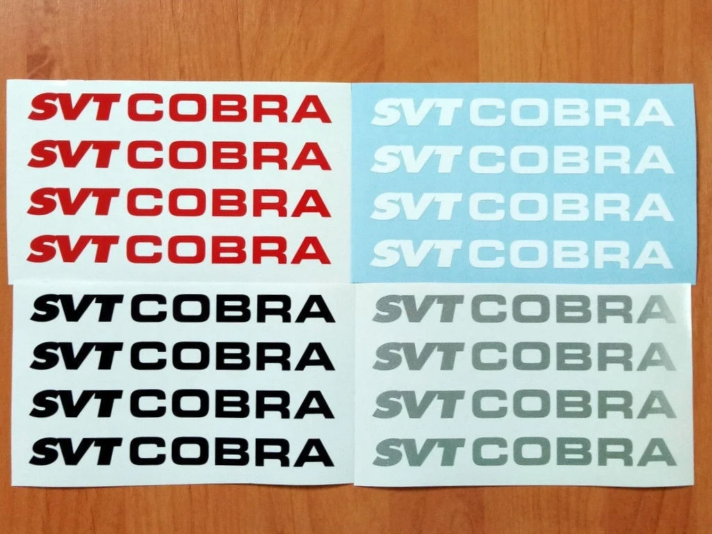Для 4x SVT Cobra дверь наклейка на ручку Наклейка Логотип Ford GT F 150 Mustang Shelby (070)|Наклейки