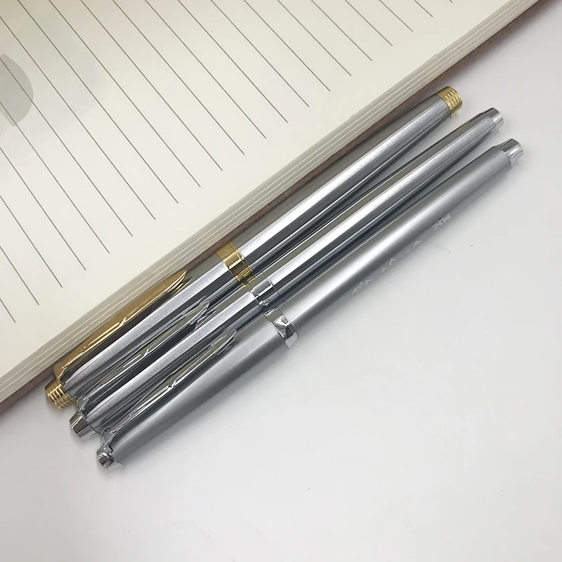 Авторучки с тонким пером золотистые/Серебристые/черные/красные/синие/зеленые