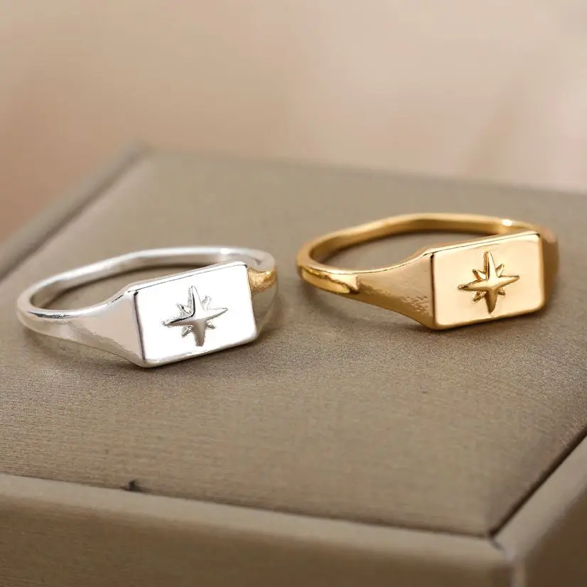 Кольцо из нержавеющей стали в винтажном стиле для женщин и девушек кольцо с