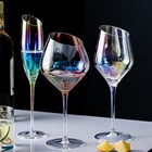 Креативные конические бокалы для вина цвета шампанского хрустальные прозрачные бокалы для вина скандинавский стиль ins Меняющие цвет бокалы для вина