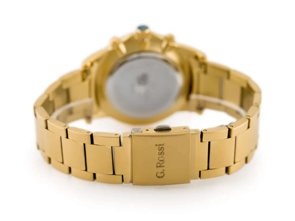 Мужские часы GINO ROSSI модель C6846В классические золотые механические металлические