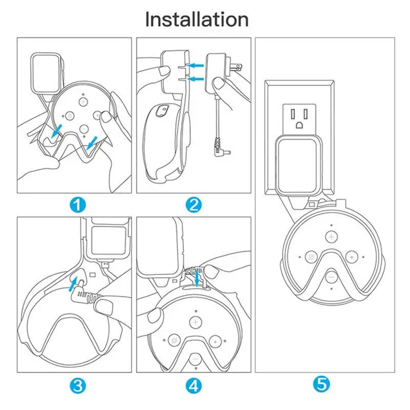

For Amazon Echo Dot 3 Bracket Smart Speaker Accessories Wall Mounted Sound Enclosure Protective Case For Amazon Echo Dot 3