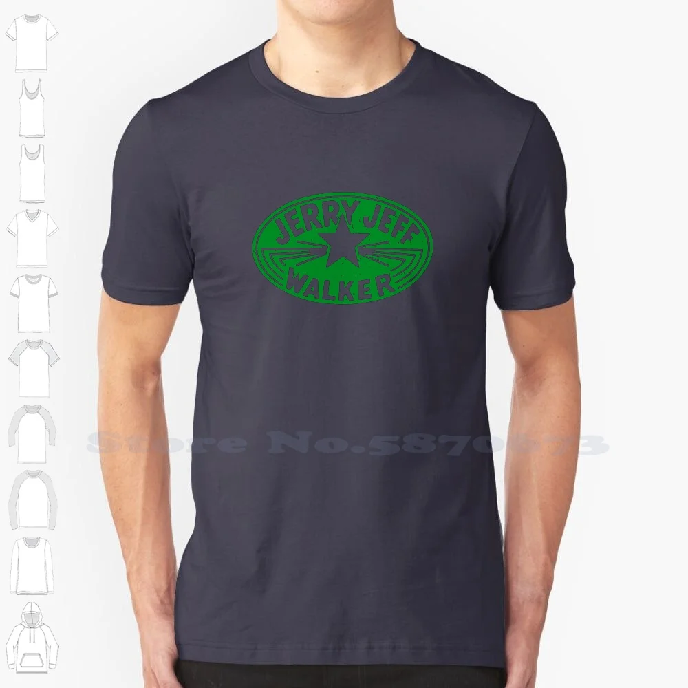 Винтажная забавная футболка с зеленым логотипом Джерри Джефф Уокер для мужчин и