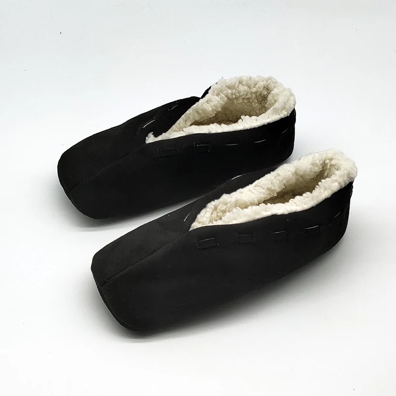 Мужские теплые домашние тапочки обувь специальные плюшевые унисекс Зимние