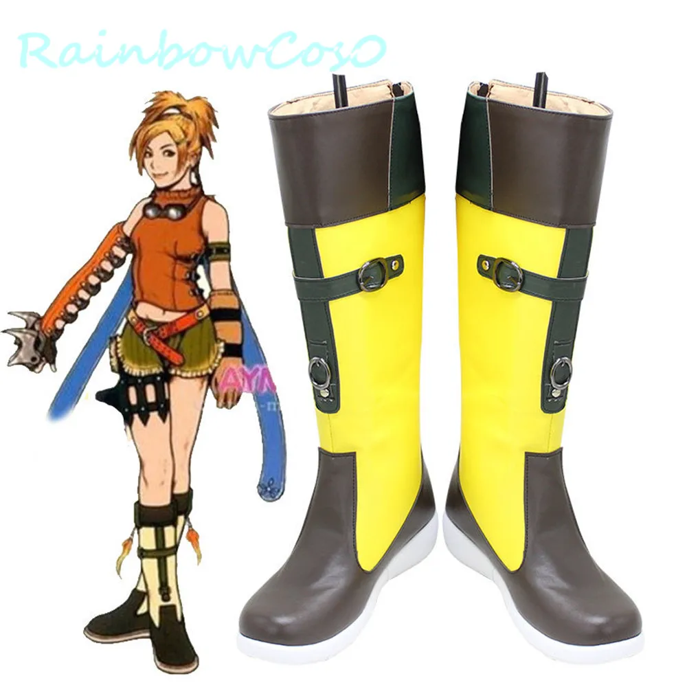 Обувь для косплея RainbowCos0 последняя фантазия VIII FFVIII FF8 Rikku сапоги игра аниме