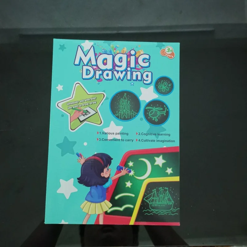 1 шт. 3D Magic чертежная доска для рисования граффити планшет рисовать с светильник