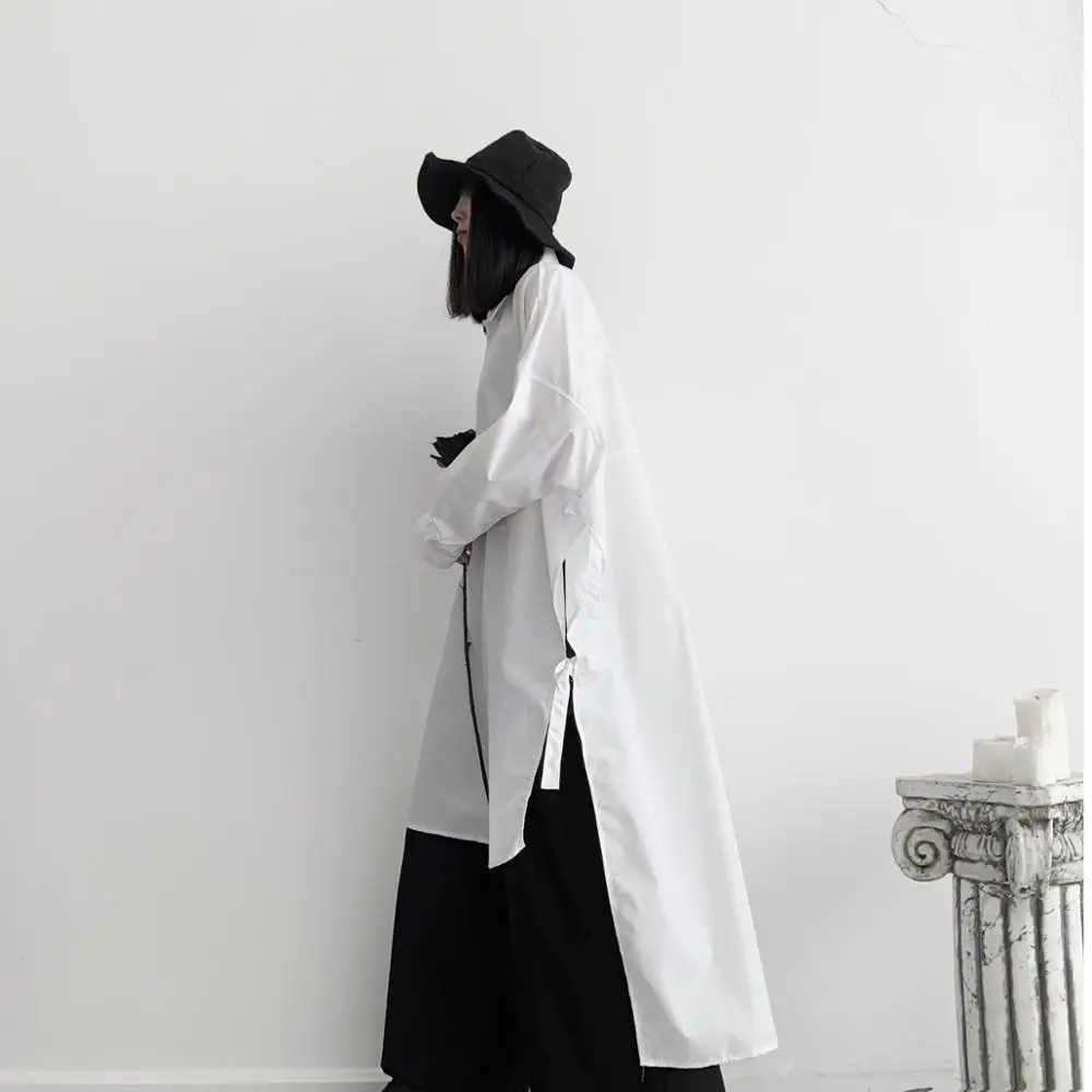 Yamamoto/женская одежда в стиле темного отдела дизайнерская рубашка ретро со