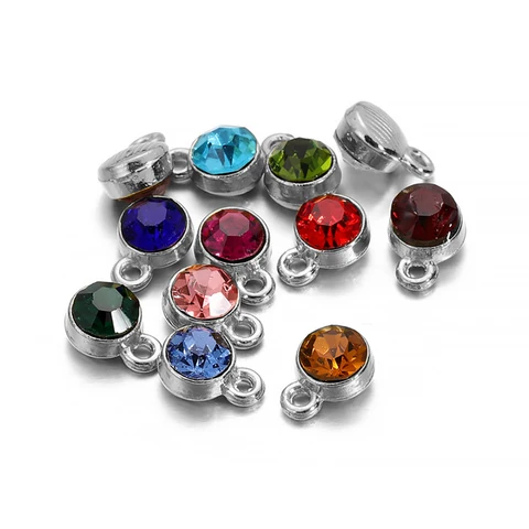 Шармы AGCFABS 20 шт., разноцветные кристаллы