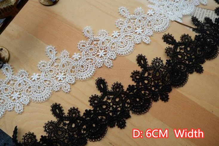 5yards/lot Exquisite Water Soluble Embroidery Lace Wedding Dress First Yarn DIY Clothing Accessories RS1217 | Дом и сад
