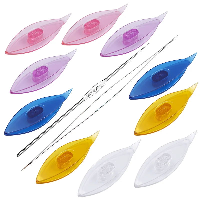 

LMDZ 10pcs Durable Practical Tatting Shuttle Kit Tatting Shuttles with Comfortable Grip for Sewing Patterns(Mixed Colors)