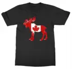Лидер продаж, летняя повседневная футболка с принтом лосяного флага, День Канады, канадский, настоящий, Северный, белый медведь, кленовый лист, Бобер