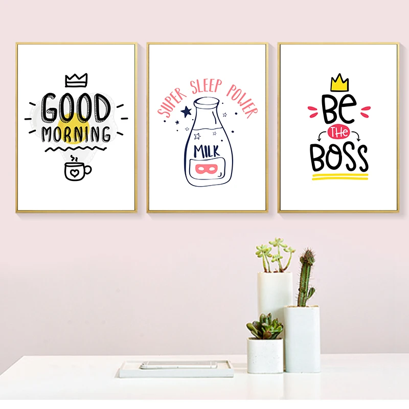 Лидер продаж Новое поступление постеры из винтажной крафт бумаги с молоком