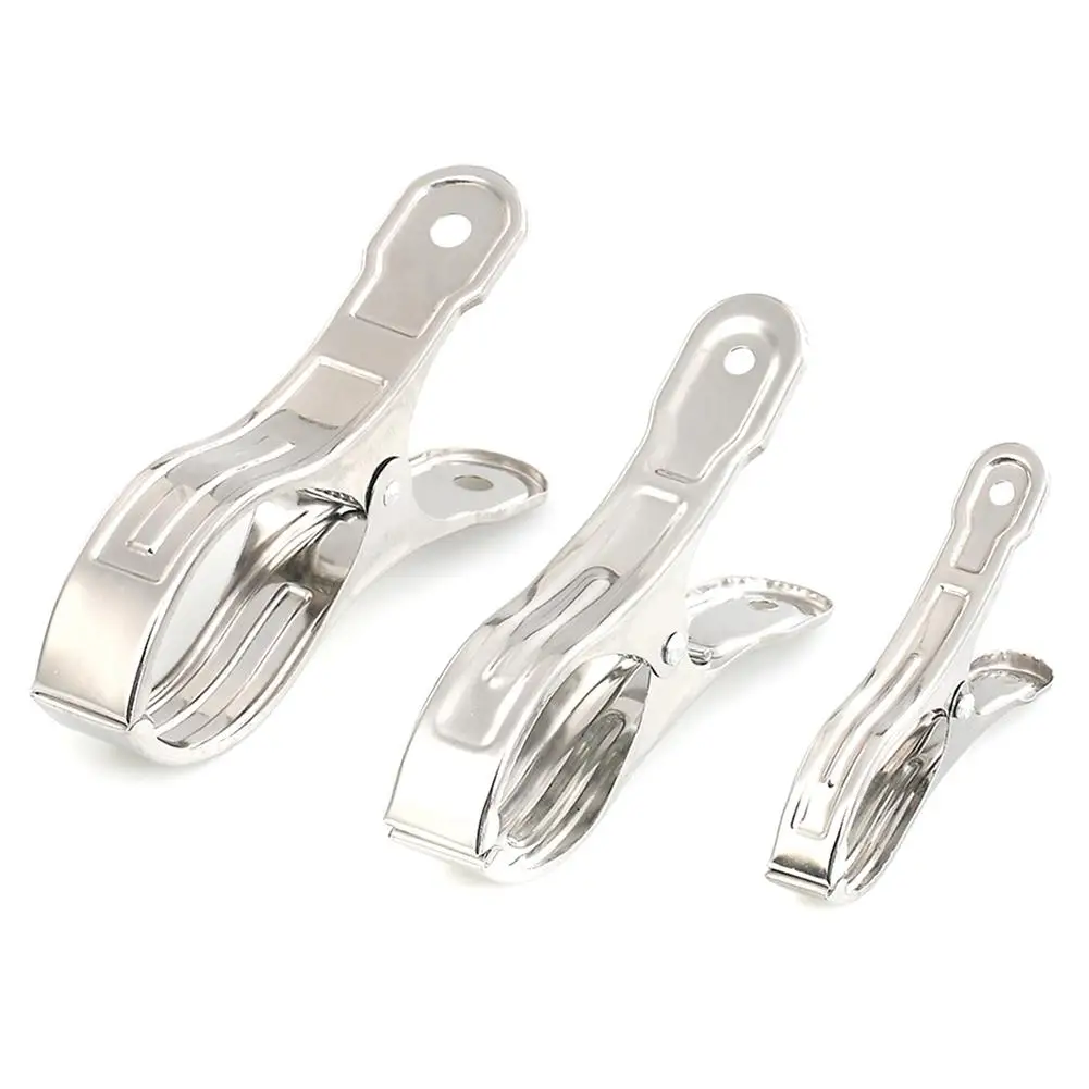 

Towel Clips Set - Stainless Steel Clothespins Windproof With Different Sizes Clip Clamps Suitable For Cruise Pool Cover Boat Lo
