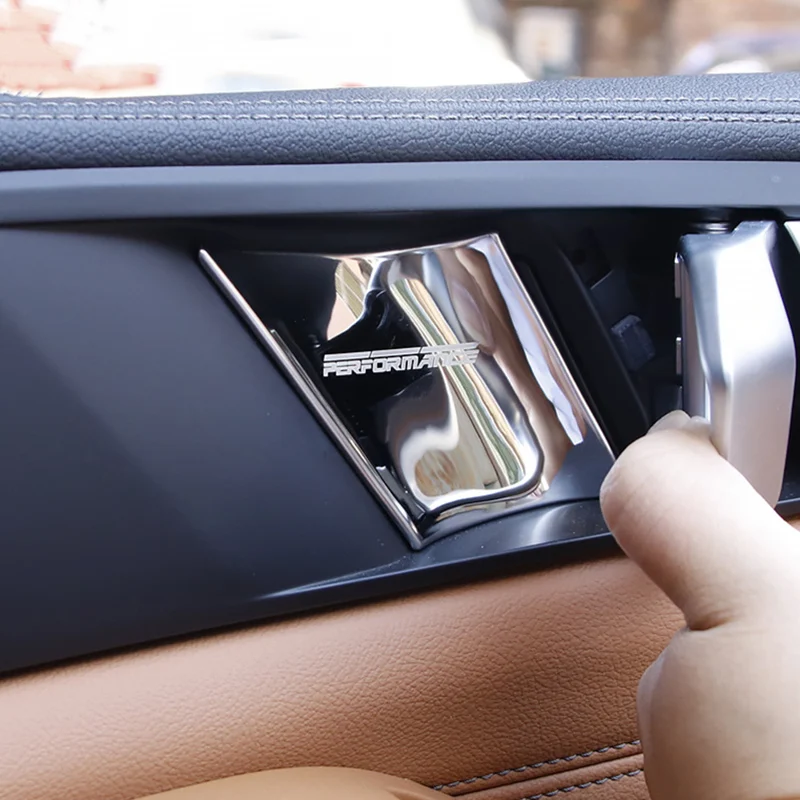 

Car Door Handle Wrist Protection Decoration Cover Sticker Interior Trim Car Styling Accessories For BMW X5 G05 2019 2020