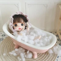 112 dollhouse miniature porcelain bath tub miniature bathroom bathtub furniture accessory for diy dollhouse decals new